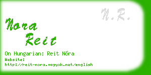 nora reit business card