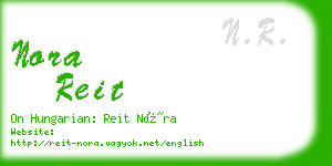 nora reit business card